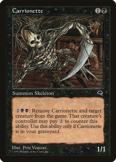 Carrionette 111 Tempest Magic card