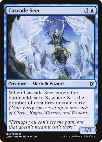 Cascade Seer 48 Zendikar Rising Magic card