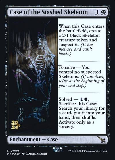 Case of the Stashed Skeleton PMKM-80S Murders at Karlov Manor Promos Magic card