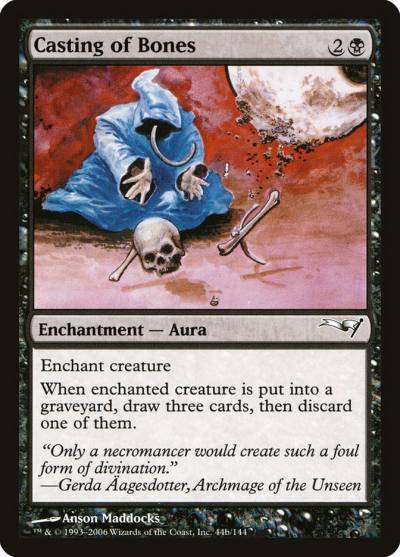 Casting of Bones CST-44B Coldsnap Theme Decks Magic card