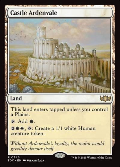 Castle Ardenvale TDC-346 Tarkir: Dragonstorm Commander Magic card