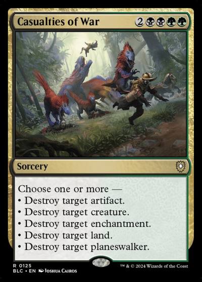 Casualties of War BLC-125 Bloomburrow Commander Magic card