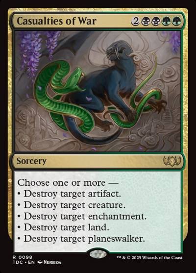 Casualties of War TDC-98 Tarkir: Dragonstorm Commander Magic card