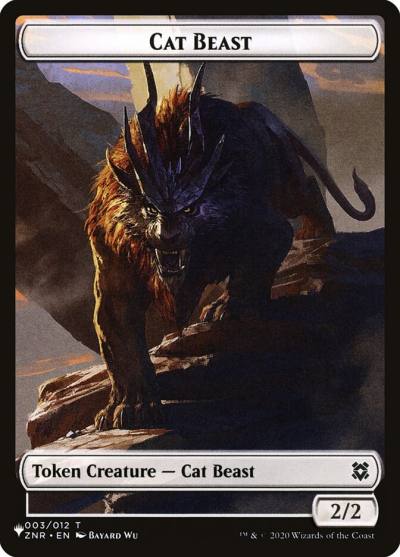 Cat Beast PLST-TZNR-3 The List Magic card