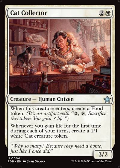 Cat Collector 4 Foundations Magic card