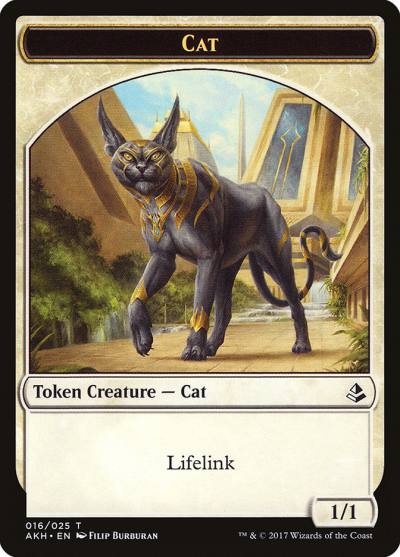 Cat TAKH-16 Amonkhet Tokens Magic card