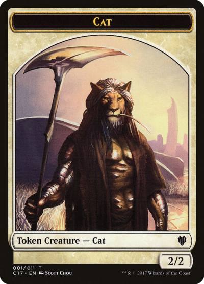 Cat TC17-1 Commander 2017 Tokens Magic card
