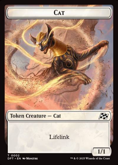 Cat TDFT-2 Aetherdrift Tokens Magic card