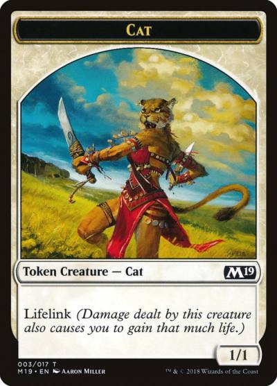Cat TM19-3 Core Set 2019 Tokens Magic card
