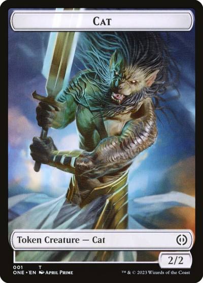 Cat TONE-1 Phyrexia: All Will Be One Tokens Magic card