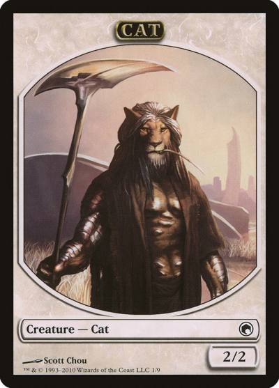 Cat TSOM-1 Scars of Mirrodin Tokens Magic card