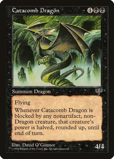 Catacomb Dragon 112 Mirage Magic card