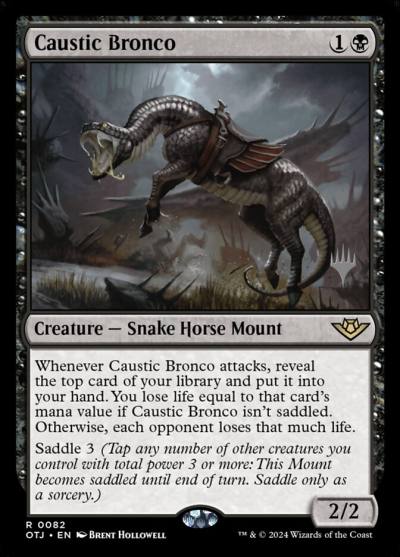 Caustic Bronco POTJ-82P Outlaws of Thunder Junction Promos Magic card