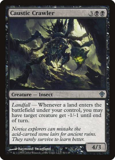 Caustic Crawler 54 Worldwake Magic card
