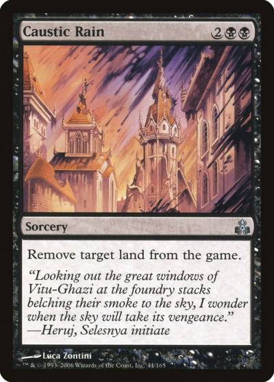 Caustic Rain GPT-44 Guildpact Magic card