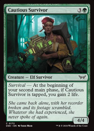 Cautious Survivor 172 Duskmourn: House of Horror Magic card