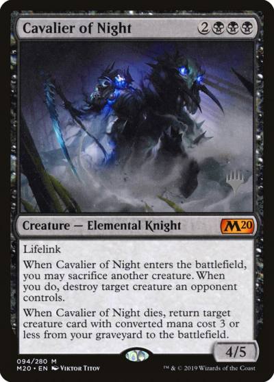 Cavalier of Night PM20-94P Core Set 2020 Promos Magic card