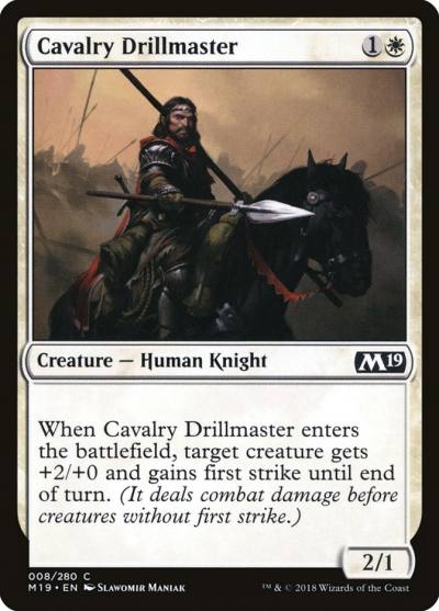 Cavalry Drillmaster M19-8 Core Set 2019 Magic card