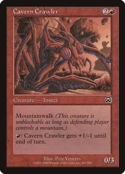 Cavern Crawler 181 Mercadian Masques Magic card