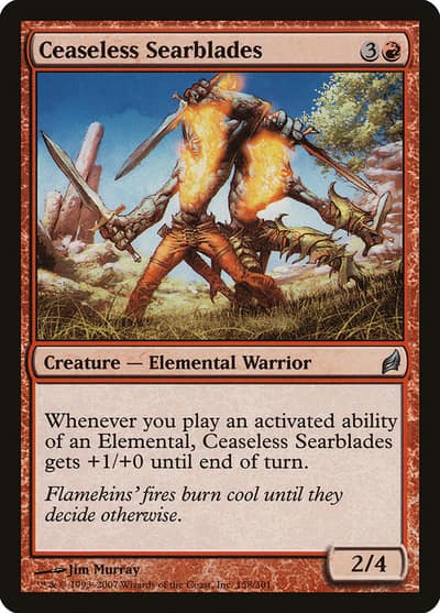 Ceaseless Searblades 158 Lorwyn Magic card
