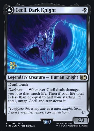 Cecil, Dark Knight // Cecil, Redeemed Paladin PFIN-91S Final Fantasy Promos Magic card