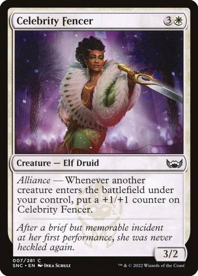 Celebrity Fencer SNC-7 Streets of New Capenna Magic card