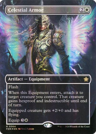 Celestial Armor FDN-364 Foundations Magic card