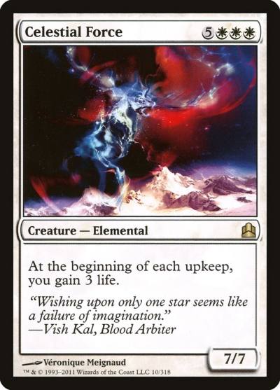 Celestial Force 10 Commander 2011 Magic card