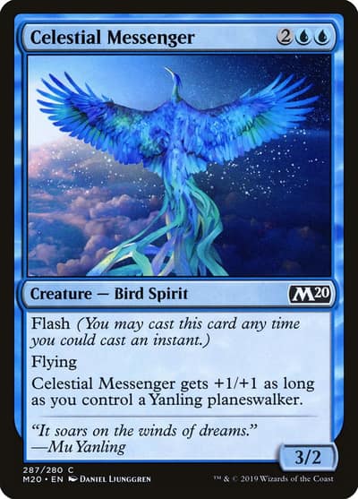 Celestial Messenger 287 Core Set 2020 Magic card