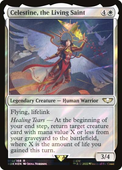 Celestine, the Living Saint 40K-10STAR Warhammer 40,000 Commander Magic card