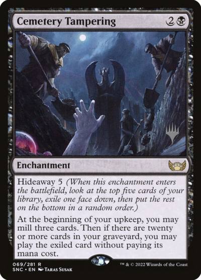 Cemetery Tampering PSNC-69P Streets of New Capenna Promos Magic card