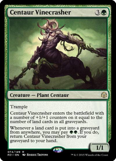 Centaur Vinecrasher PZ1-74 Legendary Cube Prize Pack Magic card