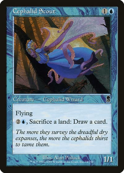 Cephalid Scout 74 Odyssey Magic card