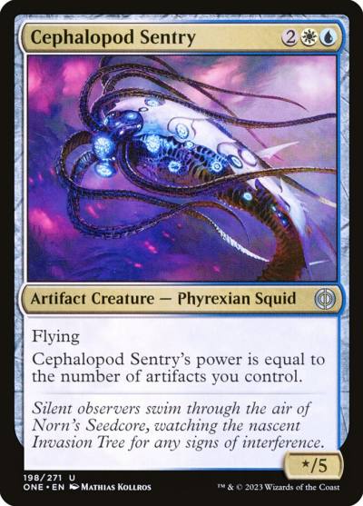 Cephalopod Sentry 198 Phyrexia: All Will Be One Magic card