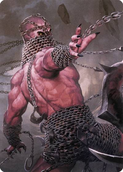 Chain Devil // Chain Devil ACLB-8 Battle for Baldur's Gate Art Series Magic card