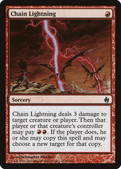 Chain Lightning PD2-16 Premium Deck Series: Fire and Lightning Magic card