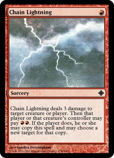 Chain Lightning TD0-B14 Magic Online Theme Decks Magic card