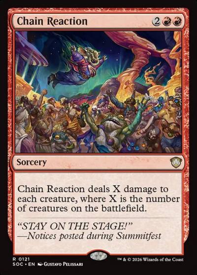 Chain Reaction SOC-121 Secrets of Strixhaven Commander Magic card