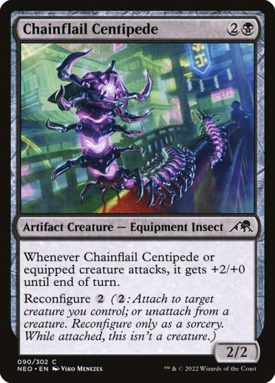 Chainflail Centipede 90 Kamigawa: Neon Dynasty Magic card