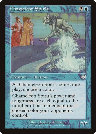 Chameleon Spirit 65 Mercadian Masques Magic card