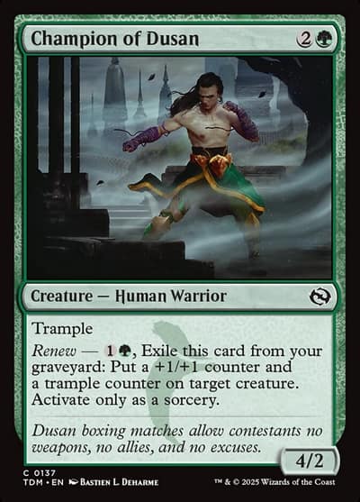 Champion of Dusan 137 Tarkir: Dragonstorm Magic card