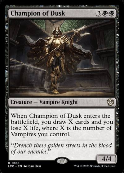 Champion of Dusk LCC-188 The Lost Caverns of Ixalan Commander Magic card