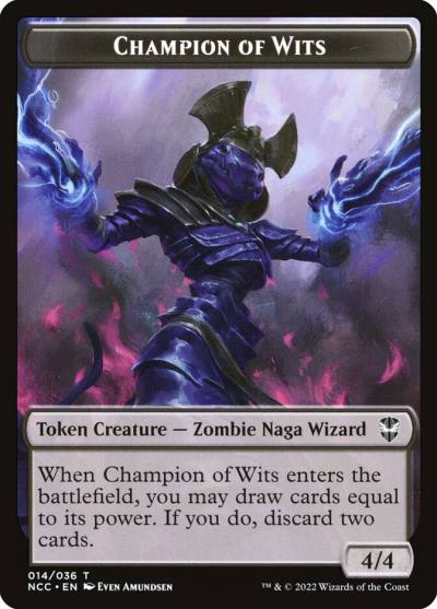 Champion of Wits TNCC-14 New Capenna Commander Tokens Magic card