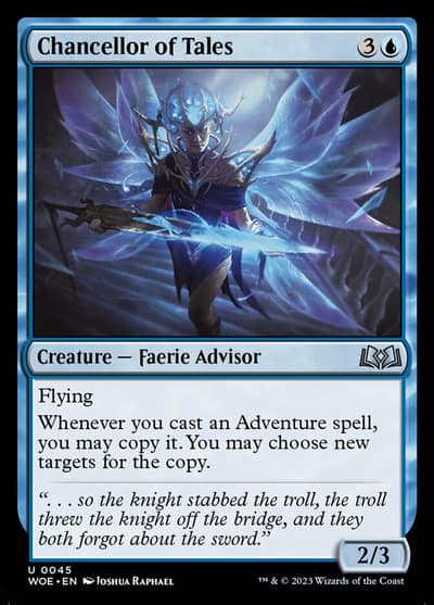Chancellor of Tales 45 Wilds of Eldraine Magic card