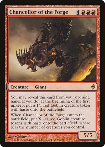 Chancellor of the Forge 81 New Phyrexia Magic card