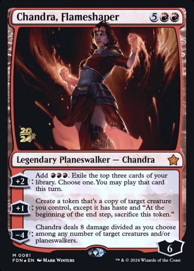 Chandra, Flameshaper PFDN-81S Foundations Promos Magic card