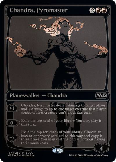 Chandra, Pyromaster PS14-134 San Diego Comic-Con 2014 Magic card