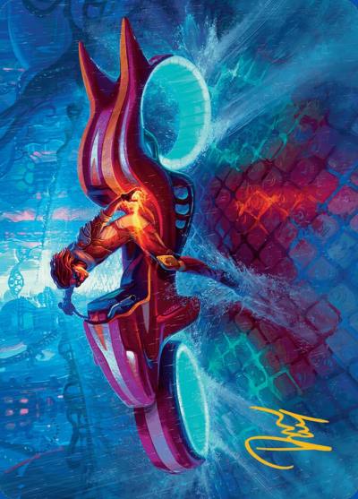 Chandra, Spark Hunter // Chandra, Spark Hunter ADFT-20 Aetherdrift Art Series Magic card
