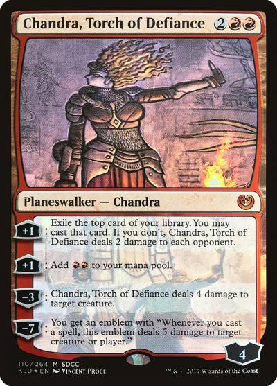 Chandra, Torch of Defiance PS17-110 San Diego Comic-Con 2017 Magic card