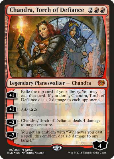 Chandra, Torch of Defiance PS18-110 San Diego Comic-Con 2018 Magic card